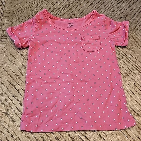 Carter's Other - 5T cotton polka dot shirt